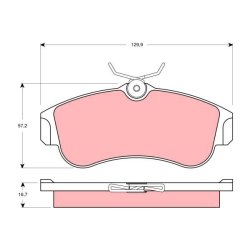 Brake Pad Set TRW GDB3271 OE Ref 41060-2F027