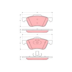 Brake Pad Set TRW GDB3272 OE Ref 41060-9F525
