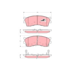 Brake Pad Set TRW GDB3285 OE Ref 0K2N1-3328Z