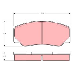 Plaquettes de frein TRW GDB329 pour UMM, référence VOLVO OE 2701944