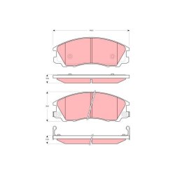 Brake Pad Set TRW GDB3299 OE Ref 58101-H1A10