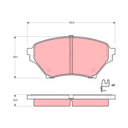 Brake Pad Set TRW GDB3302 OE Ref N0Y73328Z