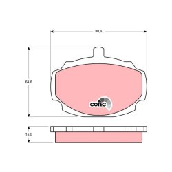 Brake Pad Set TRW GDB331 OE Ref GBP256