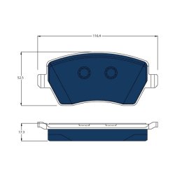 Plaquettes de frein TRW GDB3332BTE pour RENAULT ZOE OE 410604076R