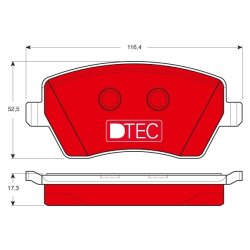 Brake Pad Set TRW GDB3332DTE OE Ref D1060-AX61A