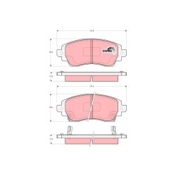 Brake Pad Set TRW GDB3333 OE Ref 04465-02140