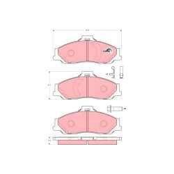 Brake Pad Set TRW GDB3353 OE Ref 4420009