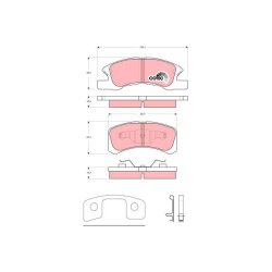 Brake Pad Set TRW GDB3358 OE Ref 04465-B2030-000