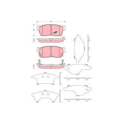 Brake Pad Set TRW GDB3359 OE Ref 04465-B1040