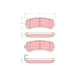 Brake Pad Set TRW GDB3362 OE Ref 44060-VC290