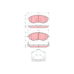 Brake Pad Set TRW GDB3365 OE Ref 4813008151