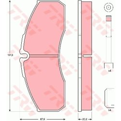 Brake Pad Set TRW GDB3385 OE Ref D1060-9X60C