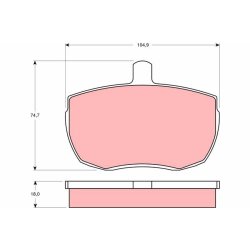Brake Pad Set TRW GDB341 OE Ref 4431470