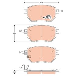Brake Pad Set TRW GDB3416 OE Ref 41060-CG090