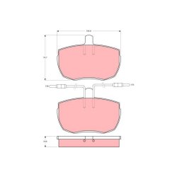 Jeu de plaquettes de frein TRW GDB342 pour ALFA ROMEO, IVECO AR, DAILY OE 7663711