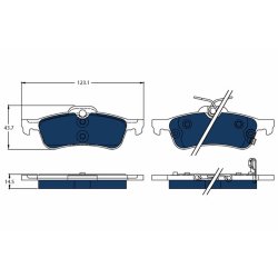 Brake Pad Set TRW GDB3458BTE