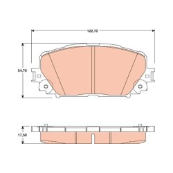 Brake Pad Set TRW GDB3460 OE Ref 04465-52310