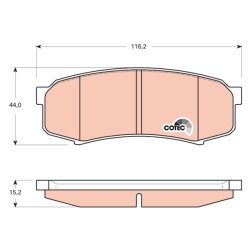 Brake Pad Set TRW GDB3464 OE Ref 04466-60140