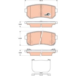 Brake Pad Set TRW GDB3474 OE Ref 58302-1JA31