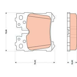 Brake Pad Set TRW GDB3475 OE Ref 04466-0W020