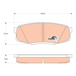 Brake Pad Set TRW GDB3491 OE Ref 04466-60120