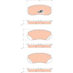 Brake Pad Set TRW GDB3492 OE Ref MK528946