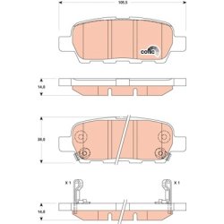 Brake Pad Set TRW GDB3507 OE Ref D4060-JA00A