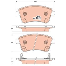 Brake Pad Set TRW GDB3509 OE Ref 58101-1PA00