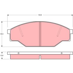 Brake Pad Set TRW GDB351 OE Ref 04465-26330