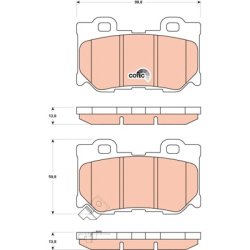 Brake Pad Set TRW GDB3515 OE Ref D4060-JL00K-