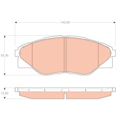 Jeu de plaquettes de frein TRW GDB3532 pour TOYOTA HILUX OE 04465-0K290