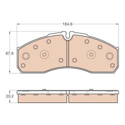 Brake Pad Set TRW GDB3567 OE Ref 504093779
