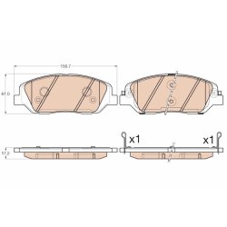 Jeu de plaquettes de frein TRW GDB3574