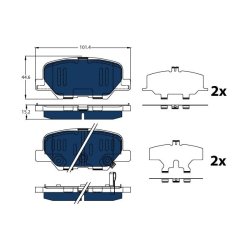 Brake Pad Set TRW GDB3583BTE OE Ref 4605A492