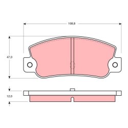 Brake Pad Set TRW GDB360 OE Ref 9940969