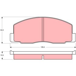 Jeu de plaquettes de frein TRW GDB388 pour TOYOTA OE 04491-28370
