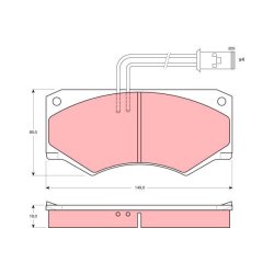 Brake Pad Set TRW GDB390 OE Ref 1903383