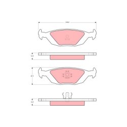 Brake Pad Set TRW GDB392 OE Ref 8967101