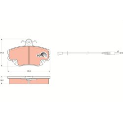Brake Pad Set TRW GDB400 OE Ref E172171
