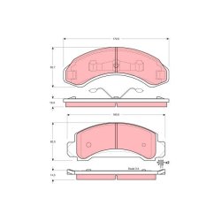 Brake Pad Set TRW GDB4004 OE Ref 3886184