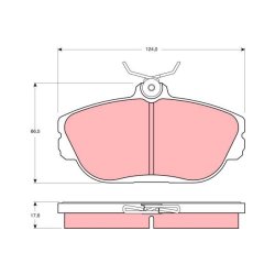 Plaquettes de frein TRW GDB4033 pour FORD, MERCURY TAURUS, WINDSTAR, SABLE