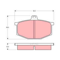 Plaquettes de frein TRW GDB405 pour RENAULT OE 7701202893