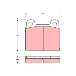Brake Pad Set TRW GDB407 OE Ref 211 698 151 E