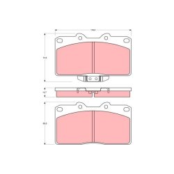Brake Pad Set TRW GDB4076 OE Ref MB857259