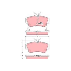 Brake Pad Set TRW GDB4118 OE Ref 5017843AA