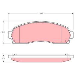 Plaquettes de frein TRW GDB4131 pour CHEVROLET, FORD EQUINOX, EXPLORER