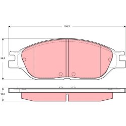 Plaquettes de frein TRW GDB4138 pour FORD WINDSTAR OE 3961603