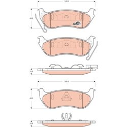 Brake Pad Set TRW GDB4139 OE Ref 05083882AD