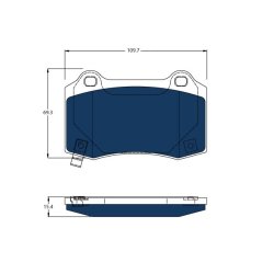 Brake Pad Set TRW GDB4171BTE OE Ref 105506800B