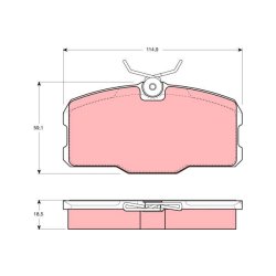 Plaquettes de frein TRW GDB418 pour MERCEDES CLASSE S, SL OE 0004204620